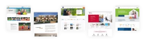 Professional web design examples showcasing corporate websites and e-commerce solutions for Australian businesses